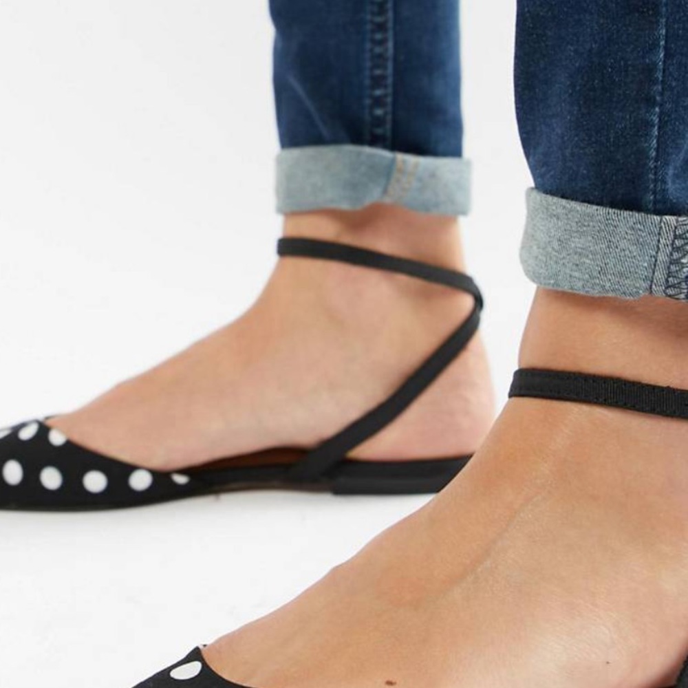 ASOS Design lofty pointed ballet flats - brand new